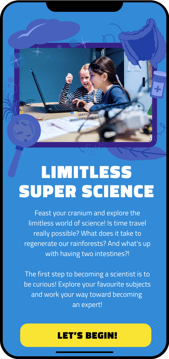 limitless super science page from within The Brainery app